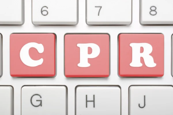 Cpr key on keyboard — Stock Photo, Image