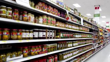Barbekü soslar koridor mağaza Walmart