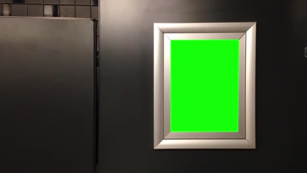 Cartellone verde per il tuo annuncio . — Video Stock