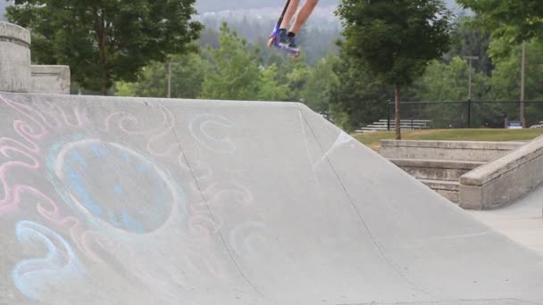 Giovane ragazzo Skateboard — Video Stock