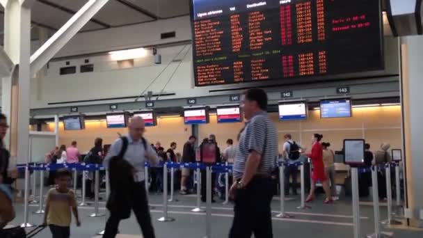 Terminal de aeropuertos en Vancouver BC Canada . — Vídeos de Stock