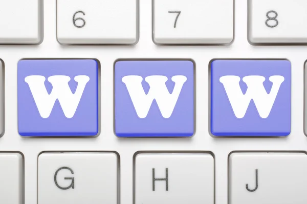 WWW on keyboard — Stock Photo, Image