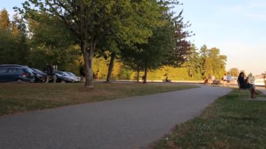 insanlar binicilik bisiklet stanley Park