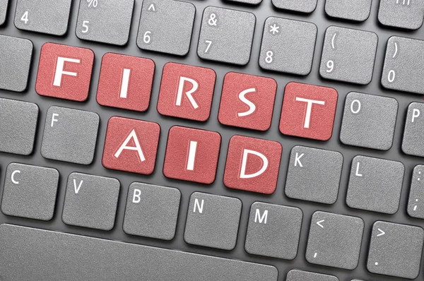 First aid on keyboard — Stock Photo, Image