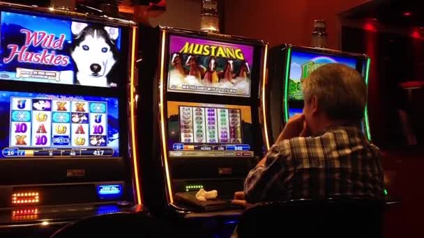 Macro slot machine — Stock Video