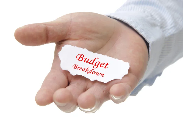 Budget Breakdown - Note Seriers — Stock Photo, Image