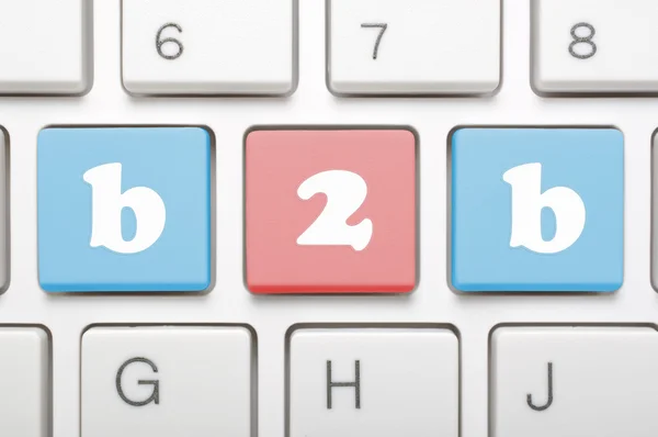 B2b touche sur le clavier — Photo