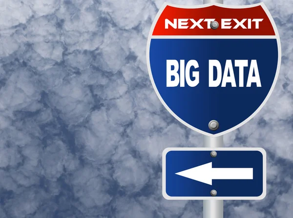Big data road sign — Stock Photo, Image