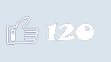 Sosyal ağ üzerinde sayılarla düğmesinin.