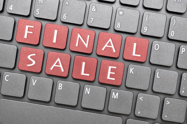 Final sale key on keyboard — Stock Photo, Image