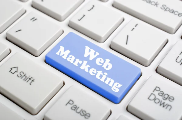 Tasto Web marketing sulla tastiera — Foto Stock