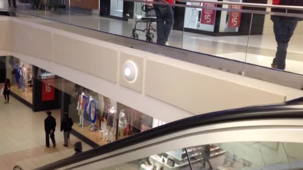 Um lado do shopping center em Burnaby BC Brasil . — Vídeo de Stock