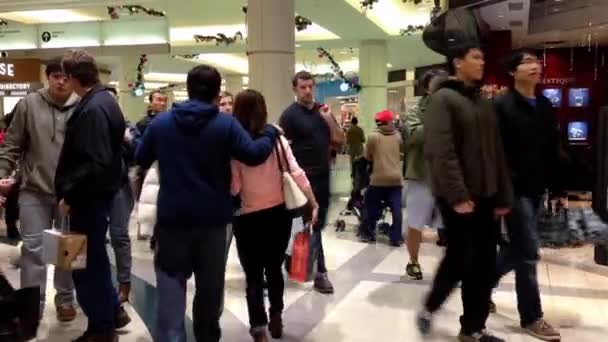 Um lado do shopping center em Burnaby BC Brasil . — Vídeo de Stock