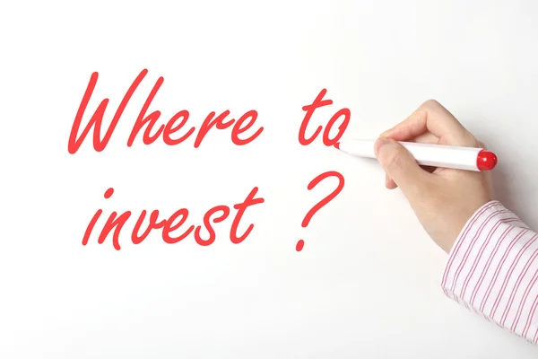Where to invest concept — Stock Photo, Image