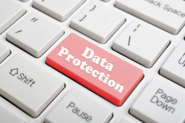 Data protection key on keyboard — Stock Photo, Image