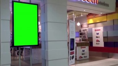Reklamınız cep telefonu Store için yeşil billboard