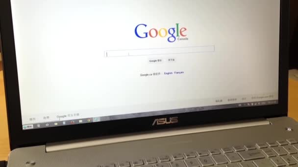 Bedrijf op Google zoeken — Stockvideo