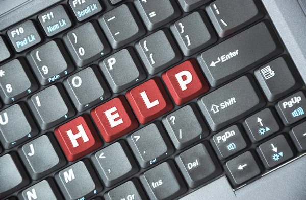 Help key on keyboard — Stock Photo, Image