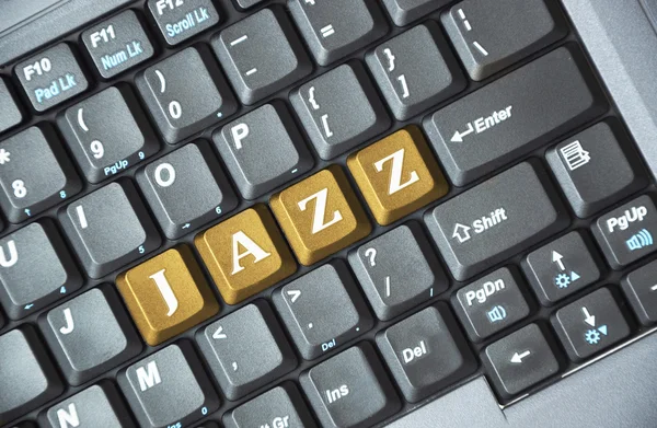 Jazz-tangenten på tangentbordet — Stockfoto