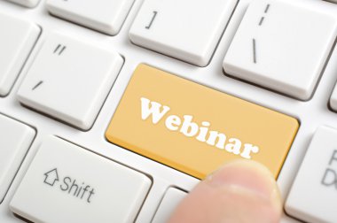 Klavyede Webinar tuşa basılması