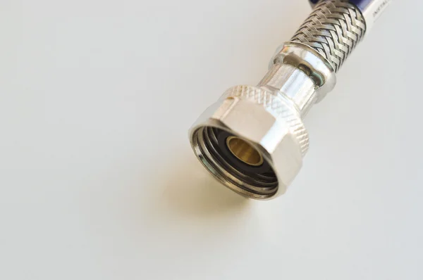 Faucet connector on white background — Stock Photo, Image