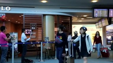 Bir Havaalanı terminal uluslararası varış lobisinin Vancouver Bc Kanada tarafında.