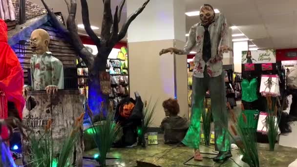 Tienda de fantasmas de Halloween en venta en Burnaby BC Canada . — Vídeos de Stock