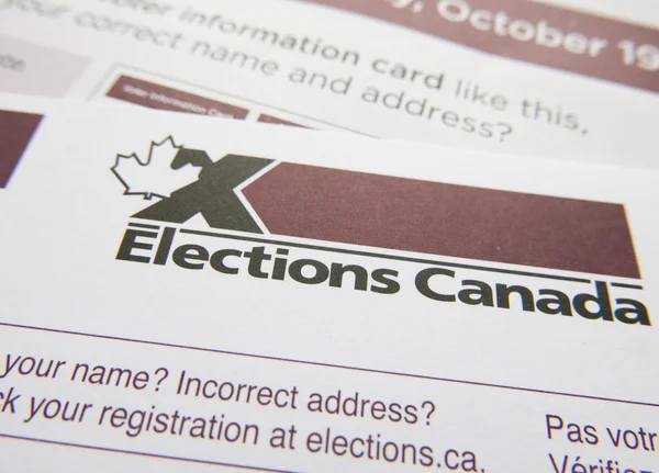 Close up federal elections ballot — Stock Photo, Image