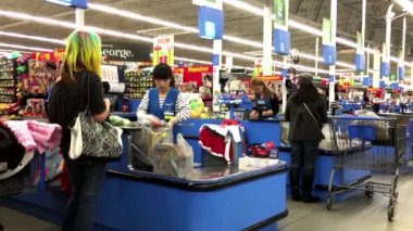 insanlar gıdalar sayaç walmart mağaza içinde dışarı Check ödeme