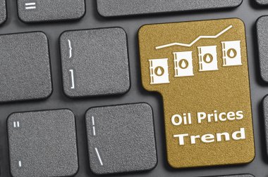 Petrol fiyatları klavyeden eğilim