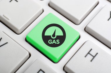 Gaz tuşu klavye üzerinde