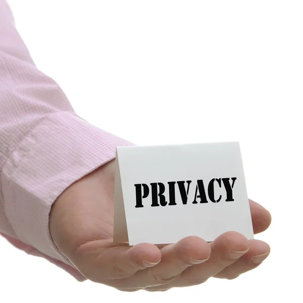 Privacy - Sign serie — Stockfoto