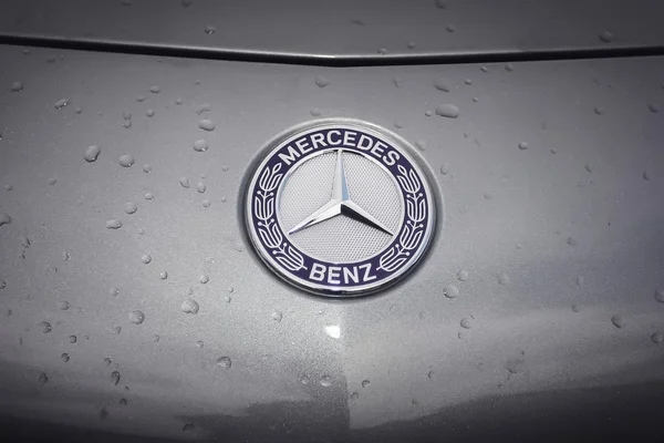 Logo de la marca Mercedes benz Imágenes de stock libres de derechos