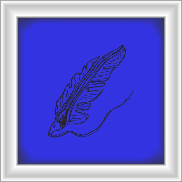 Простые каракули пера — стоковый вектор
