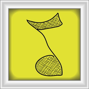 Müzik Not basit doodle