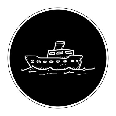 Bir geminin basit doodle