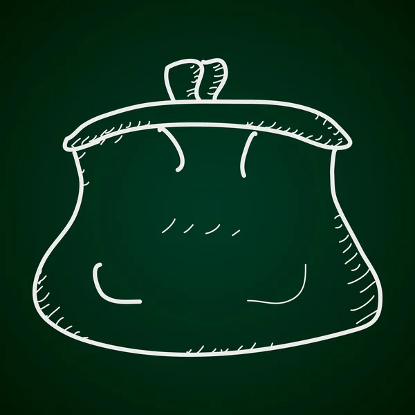 Doodle simples de uma bolsa — Vetor de Stock