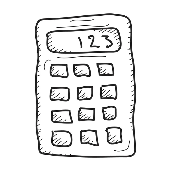 Garabato simple de una calculadora — Archivo Imágenes Vectoriales