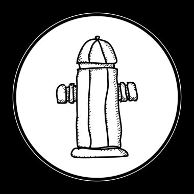 Bir yangın musluğu basit doodle