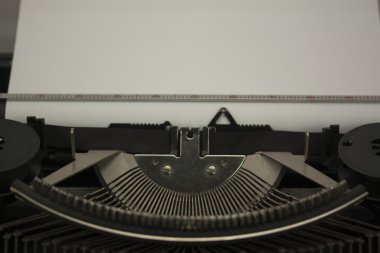 Eski bir typewritter yakın çekim