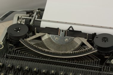 Eski bir typewritter yakın çekim