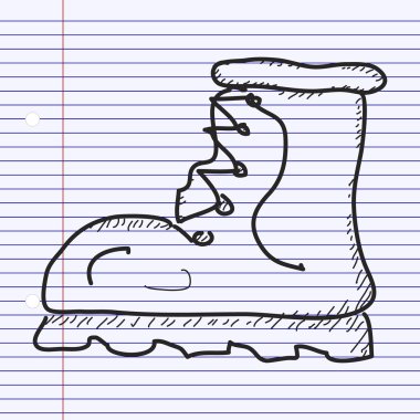 Eski bir önyükleme basit doodle