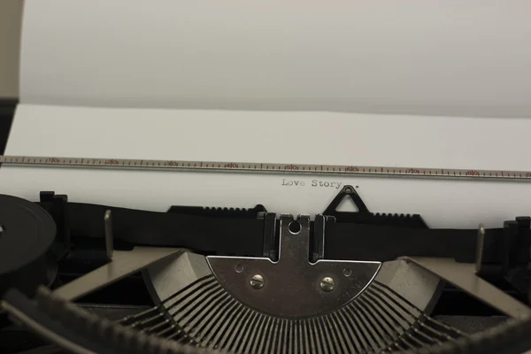 Gros plan d'une vieille machine à écrire — Photo