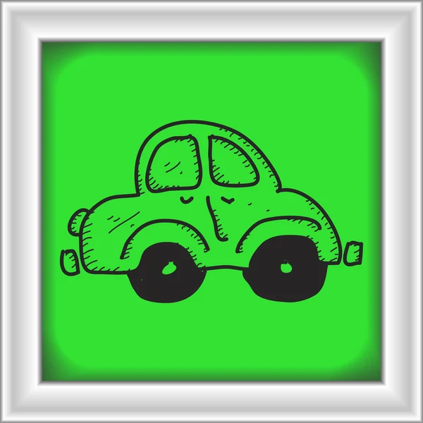 Simple doodle of a car — Stock Vector