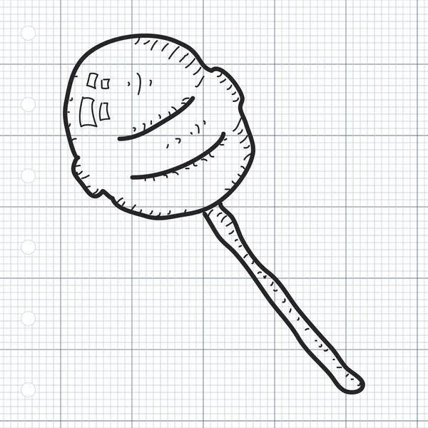 Semplice scarabocchio di un lecca-lecca — Vettoriale Stock