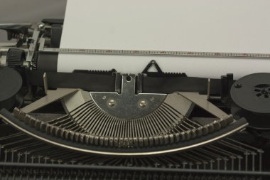 Eski bir typewritter yakın çekim