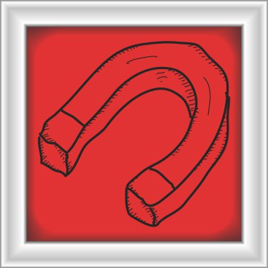 Bir mıknatıs basit doodle