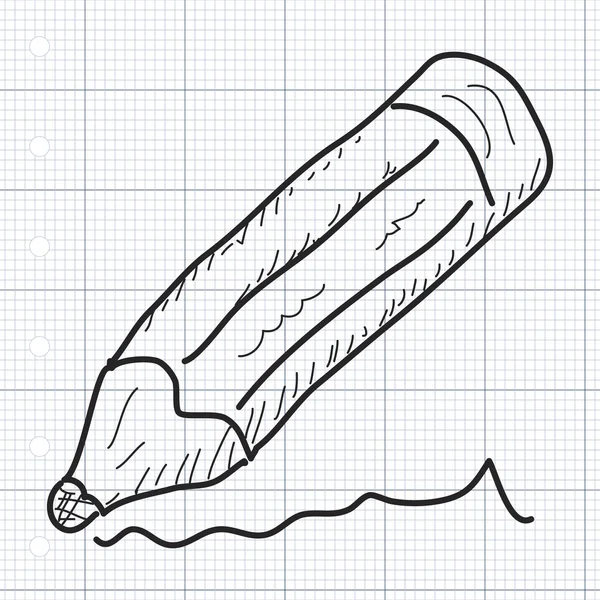 Простые каракули карандаша — стоковый вектор