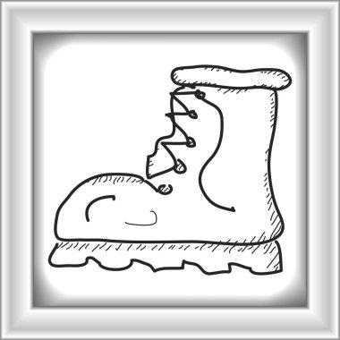 Eski bir önyükleme basit doodle