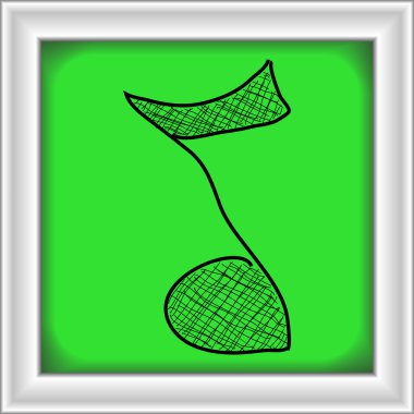 Müzik Not basit doodle